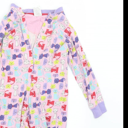 Avenue Girls Pink Geometric  Top One Piece Size 3-4 Years