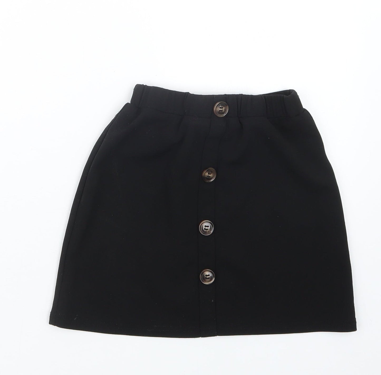 SheIn Girls Black   Straight & Pencil Skirt Size 9 Years