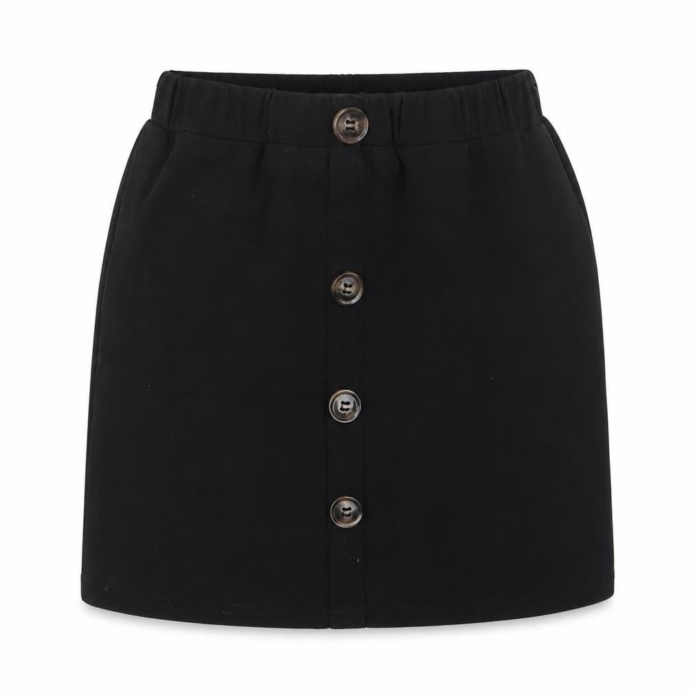 SHEIN Girls Black   Straight & Pencil Skirt Size 9 Years