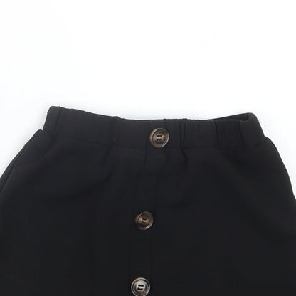 SheIn Girls Black   Straight & Pencil Skirt Size 9 Years