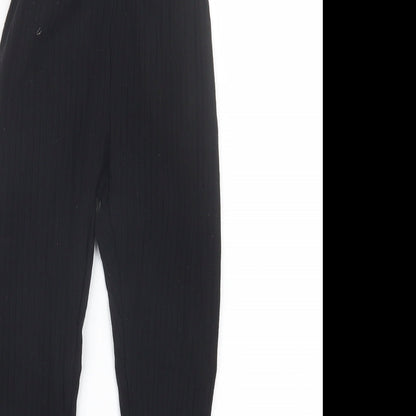 SheIn Girls Black   Carrot Trousers Size 9 Years
