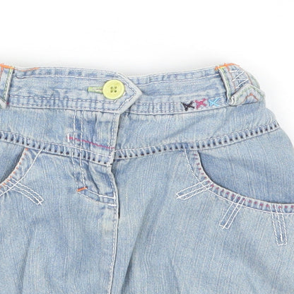 Cherokee Girls Blue  Denim Straight & Pencil Skirt Size 5-6 Years