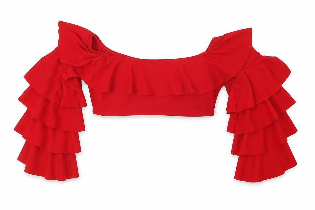 Womens UK Size 6 I SAW IT FIRST Red Cropped T-Shirt