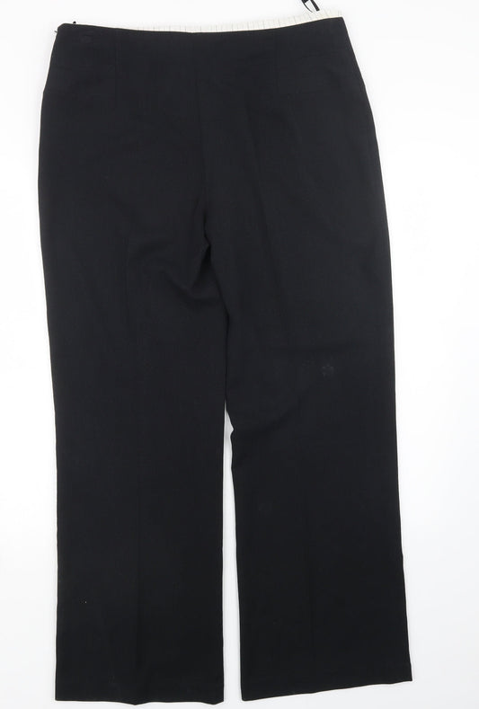 Womens UK Size 14 Marks and Spencer Regular Fit  Black Trousers