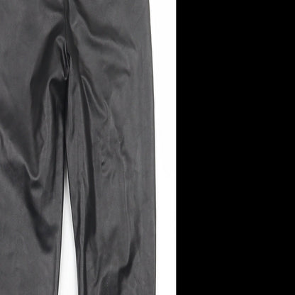 Quiz Womens Black   Trousers  Size 6 L27 in