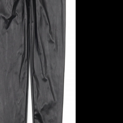 Quiz Womens Black   Trousers  Size 6 L27 in