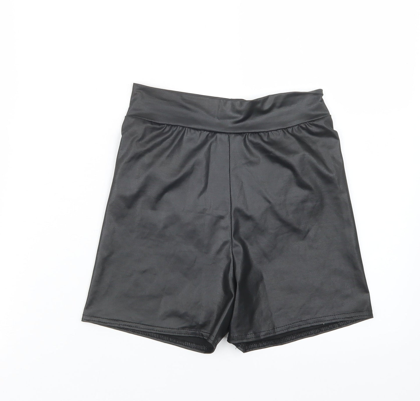 PRETTYLITTLETHING Womens Black   Boyfriend Shorts Size 10