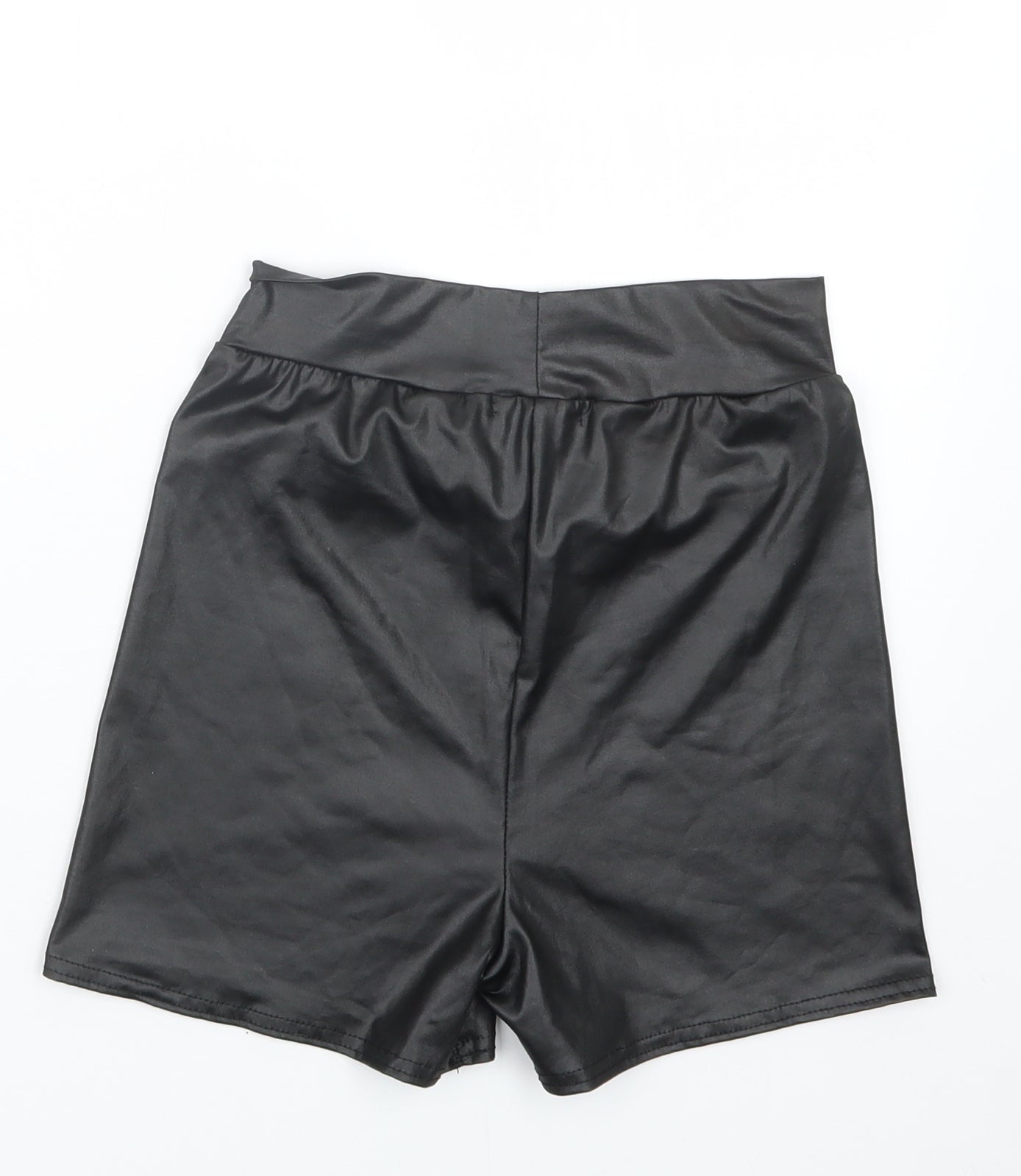 PRETTYLITTLETHING Womens Black   Boyfriend Shorts Size 10