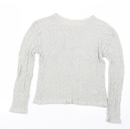 Womens UK Size 14 St Bernard Grey Pullover Jumper