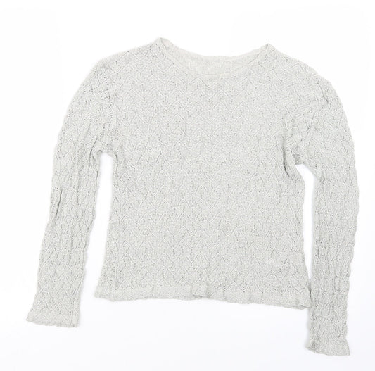 Womens UK Size 14 St Bernard Grey Pullover Jumper