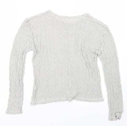 Womens UK Size 14 St Bernard Grey Pullover Jumper