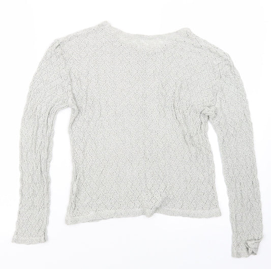 Womens UK Size 14 St Bernard Grey Pullover Jumper
