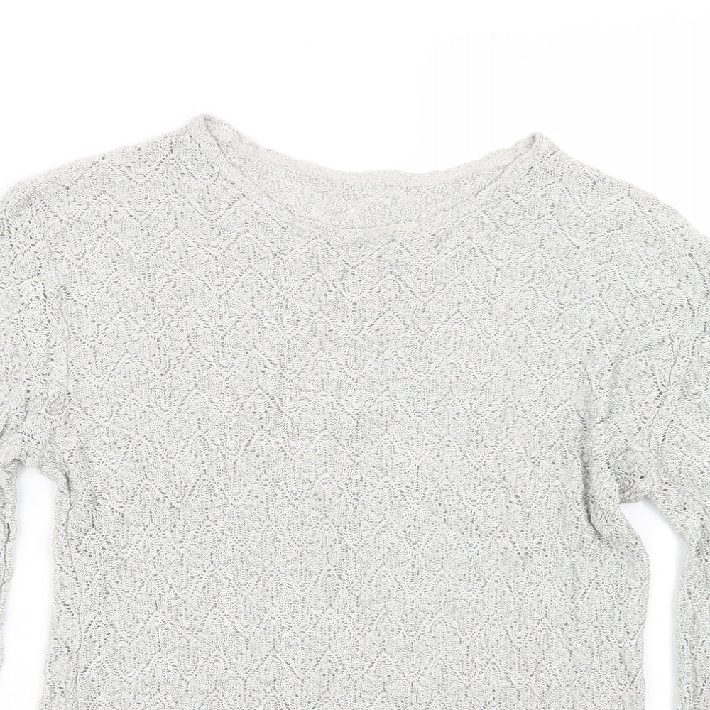 Womens UK Size 14 St Bernard Grey Pullover Jumper