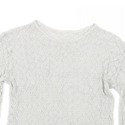 Womens UK Size 14 St Bernard Grey Pullover Jumper