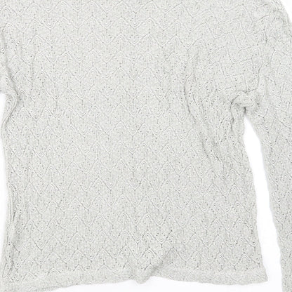 Womens UK Size 14 St Bernard Grey Pullover Jumper