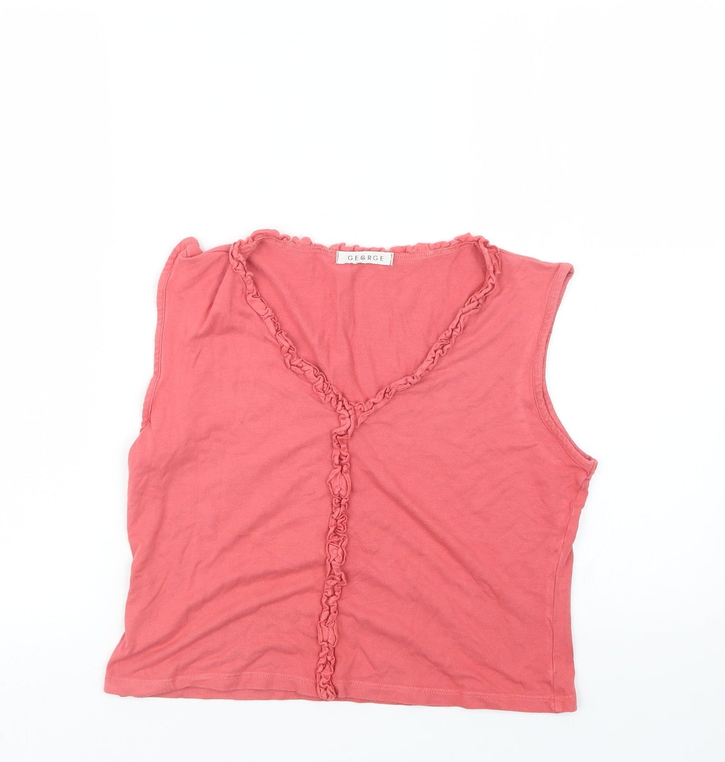 George Womens Pink   Cropped T-Shirt Size 14