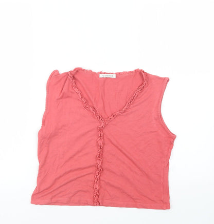 George Womens Pink   Cropped T-Shirt Size 14