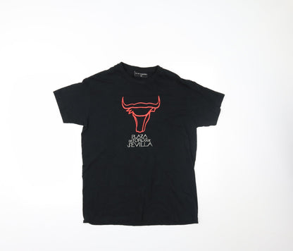 jordi nogues Mens Black    T-Shirt Size S