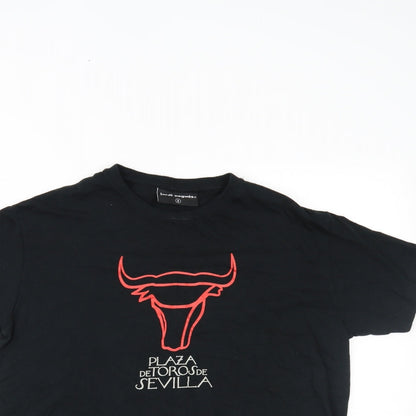 jordi nogues Mens Black    T-Shirt Size S