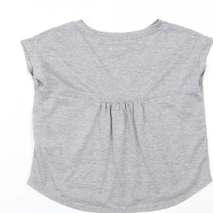 Matalan Girls Grey   Pullover T-Shirt Size 8-9 Years