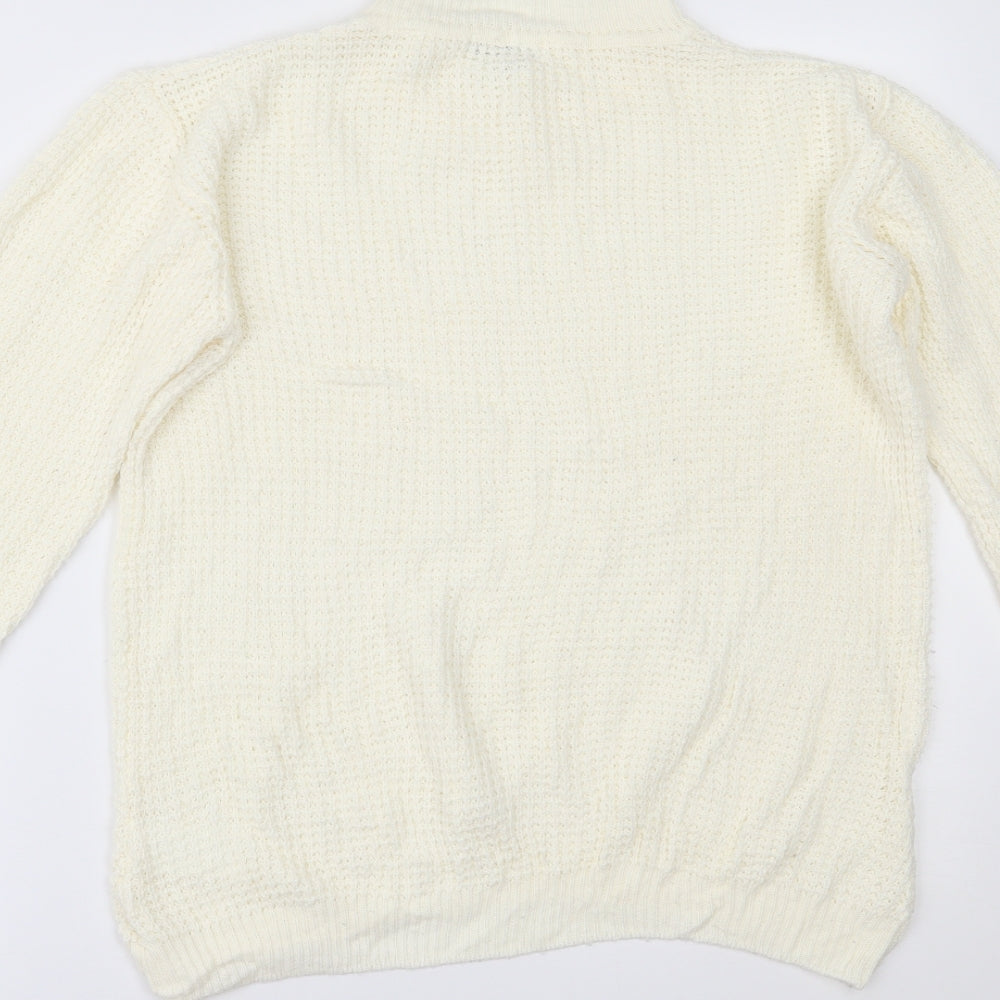 Womens UK Size 12 Damart Ivory Pullover Jumper