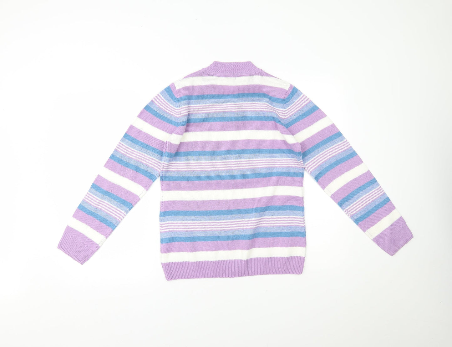 Isle Essentials Womens Multicoloured Striped  Pullover Jumper Size S