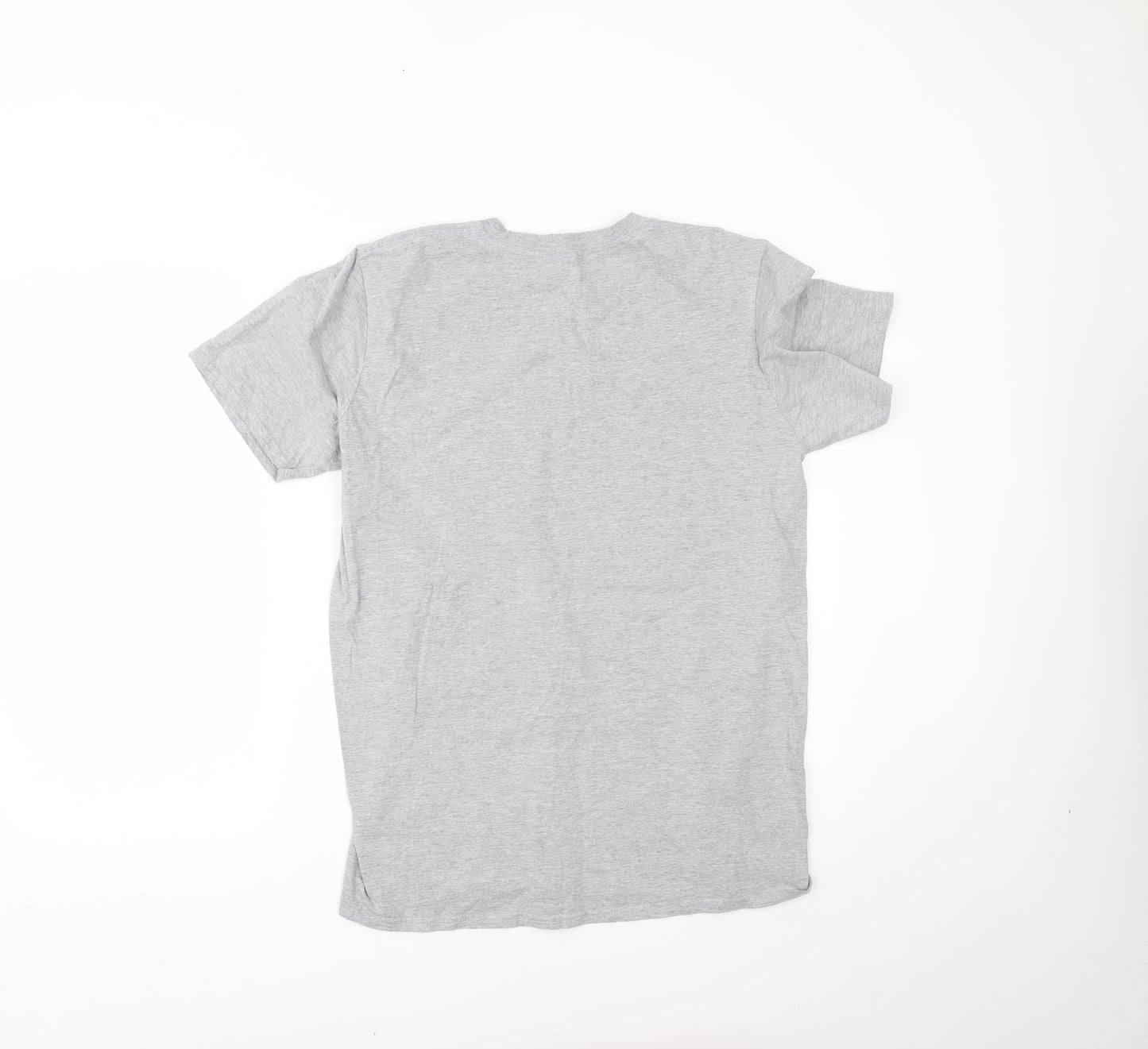 Womens UK Size L Gildan Grey Basic T-Shirt