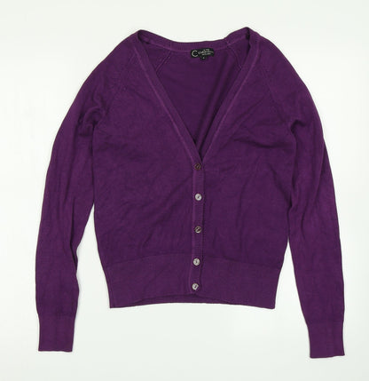 Womens UK Size 8 New Look Purple Cape Jumper
