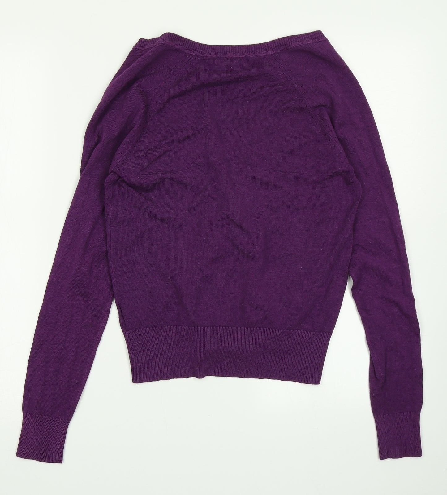 Womens UK Size 8 New Look Purple Cape Jumper