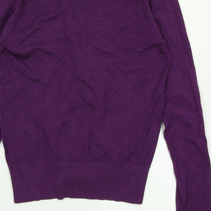 Womens UK Size 8 New Look Purple Cape Jumper