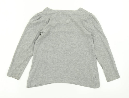 TU Girls Grey   Basic T-Shirt Size 6 Years