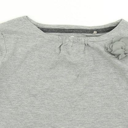 TU Girls Grey   Basic T-Shirt Size 6 Years