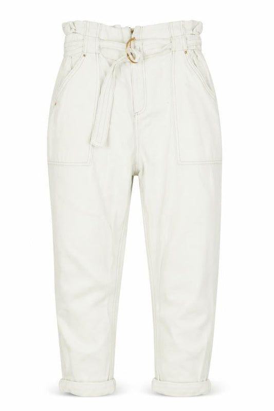 Womens UK Size 10 River Island Regular Fit Straight White Jeans