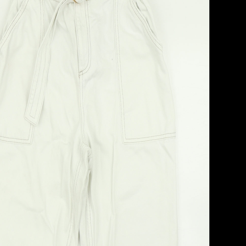 River Island Womens White  Denim Straight Jeans Size 10 L20 in - Paper