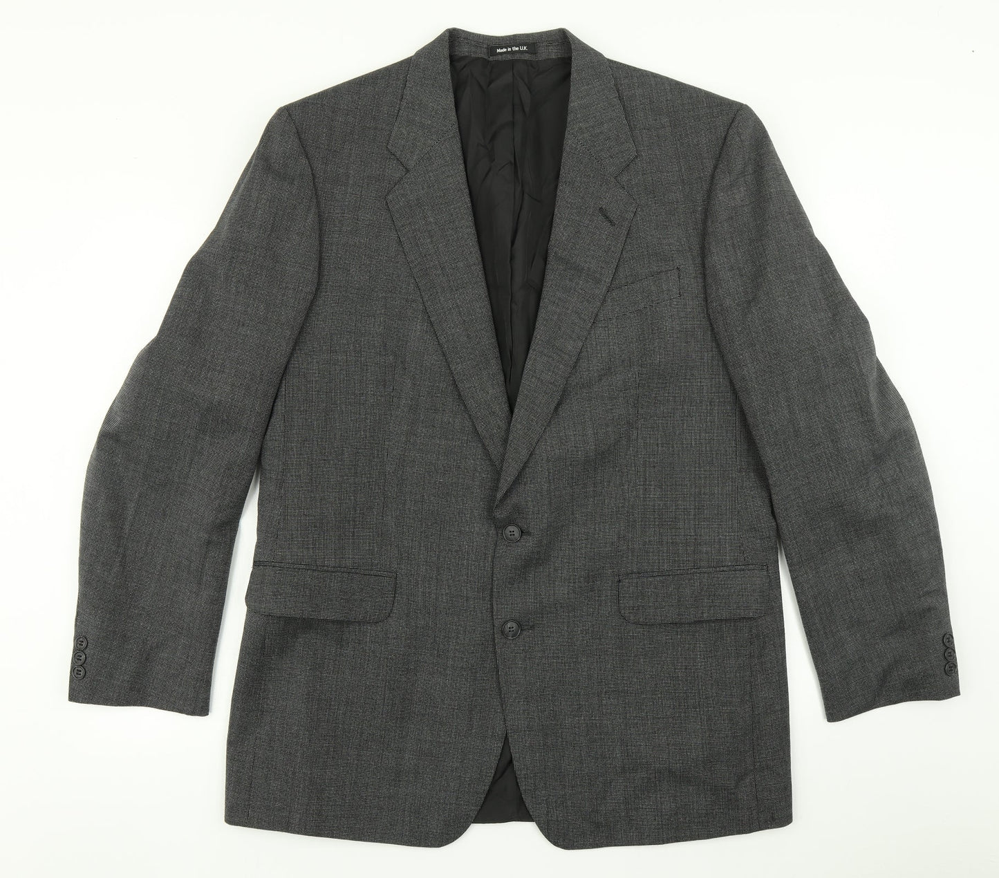 Mens UK Size 40 Preworn Regular Grey Suit Jacket