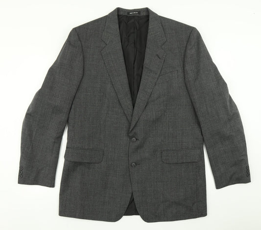 Mens UK Size 40 Preworn Regular Grey Suit Jacket