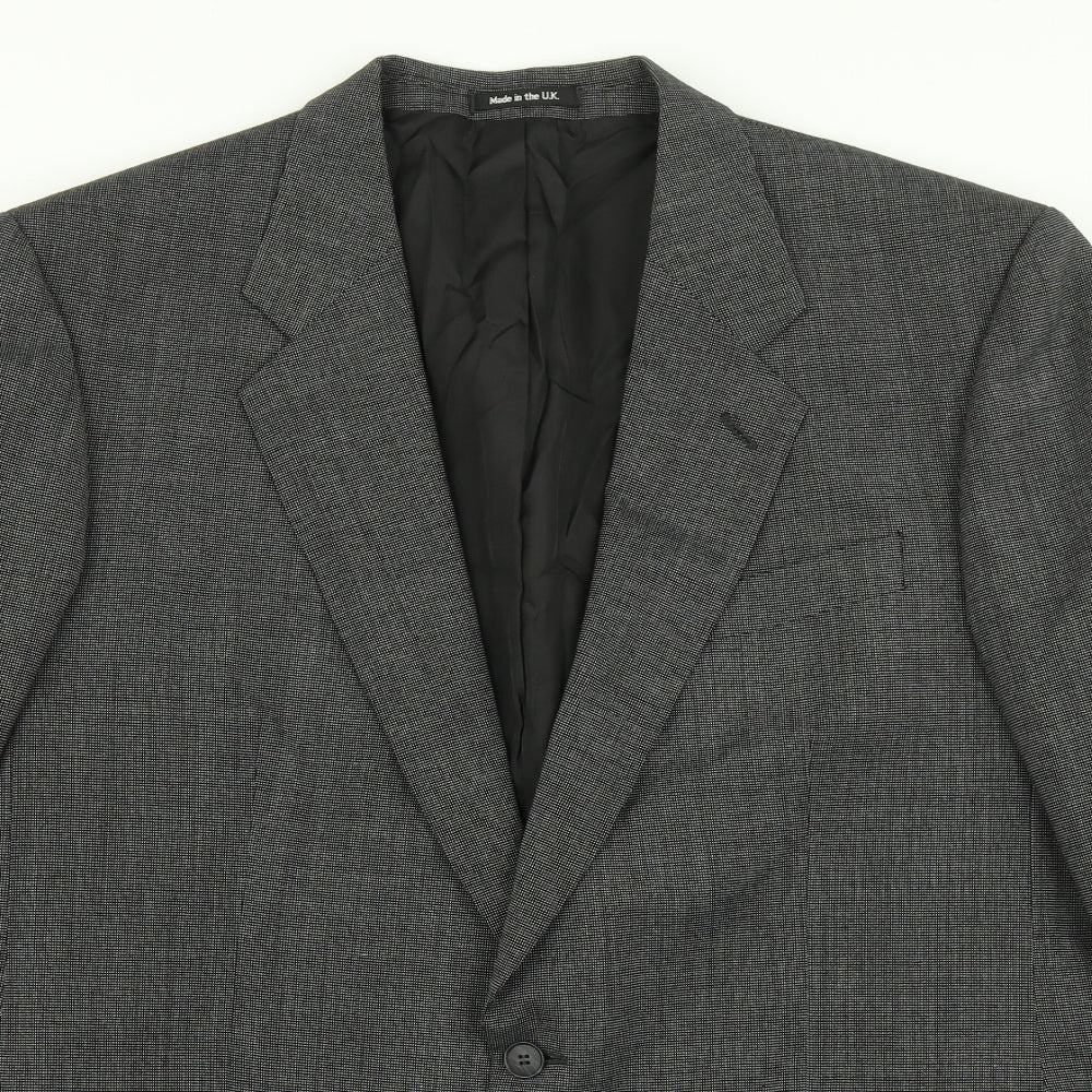 Mens UK Size 40 Preworn Regular Grey Suit Jacket