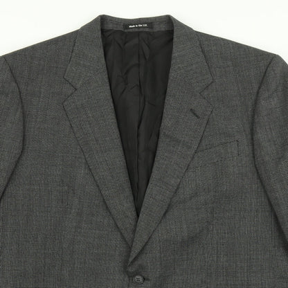 Mens UK Size 40 Preworn Regular Grey Suit Jacket