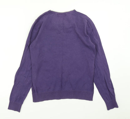 Burton Mens Purple  Knit Pullover Jumper Size S