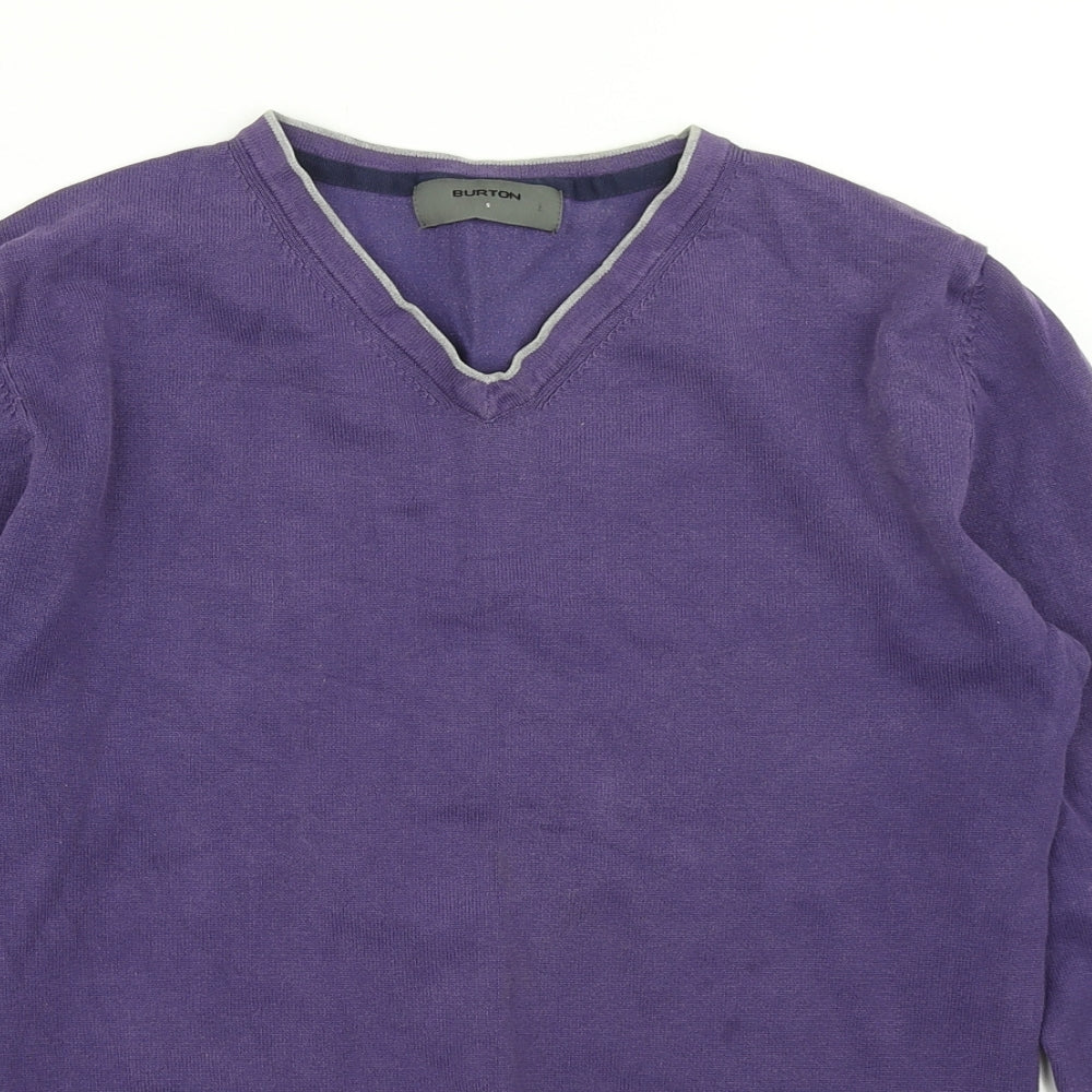 Burton Mens Purple  Knit Pullover Jumper Size S