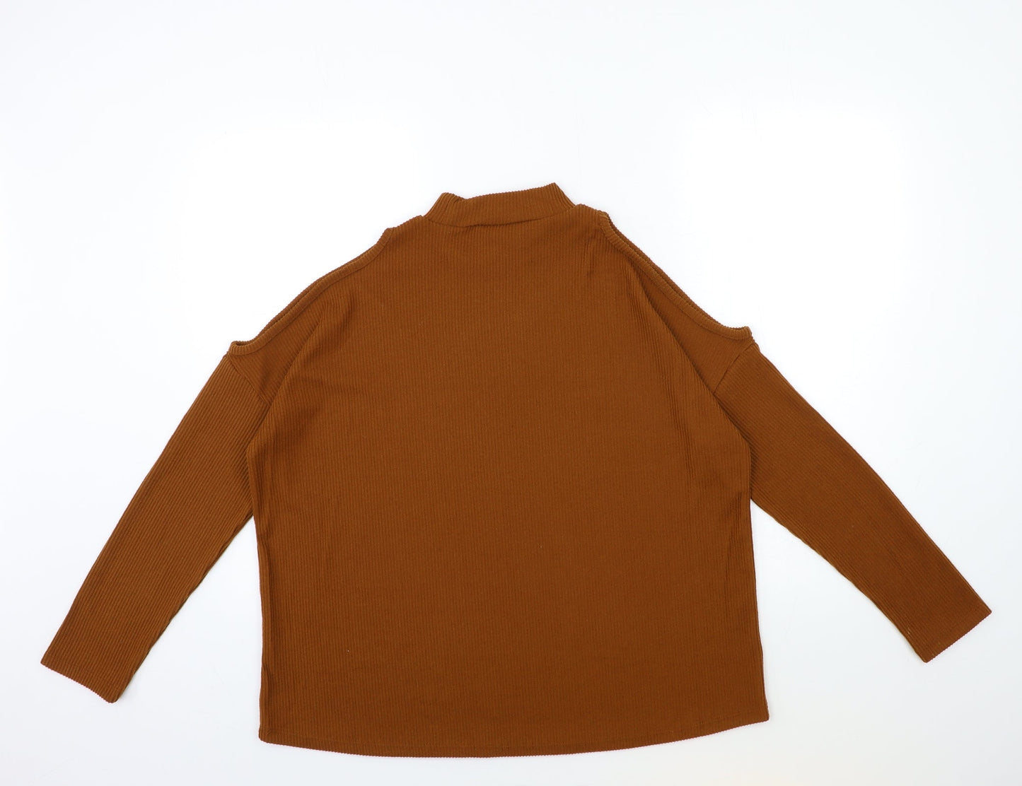 Womens UK Size 12 PEP&CO Brown Pullover Jumper