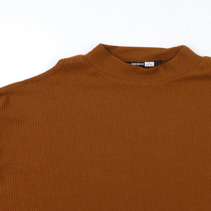 Womens UK Size 12 PEP&CO Brown Pullover Jumper