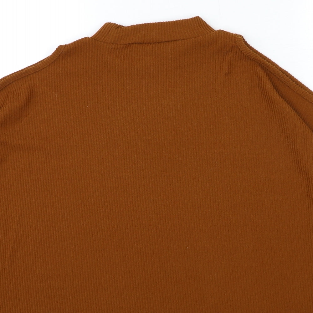 Womens UK Size 12 PEP&CO Brown Pullover Jumper