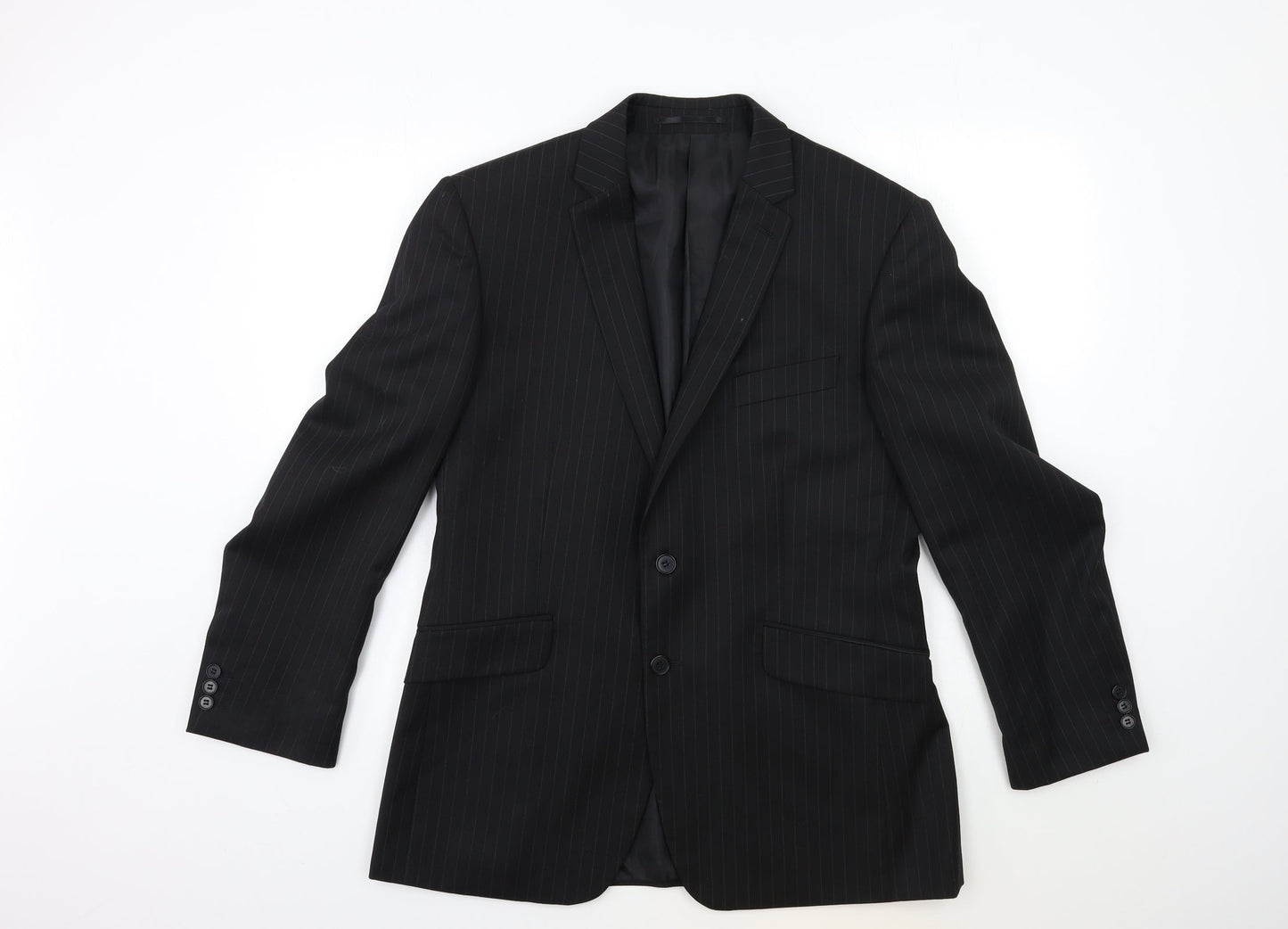 Mens UK Size 40 Burton Regular Black Suit Jacket