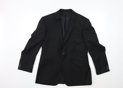 Mens UK Size 40 Burton Regular Black Suit Jacket