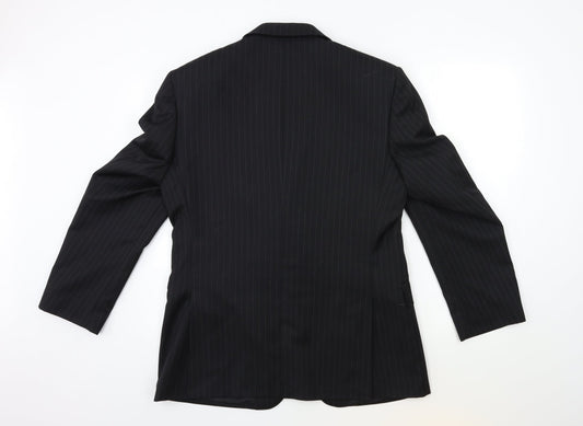 Mens UK Size 40 Burton Regular Black Suit Jacket