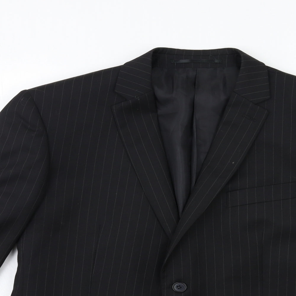 Mens UK Size 40 Burton Regular Black Suit Jacket