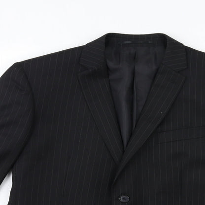 Mens UK Size 40 Burton Regular Black Suit Jacket