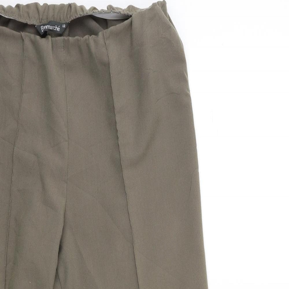 Bonmarché Womens Grey   Trousers  Size 12 L25 in