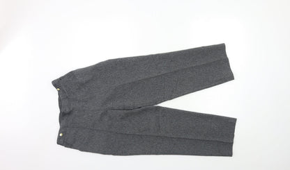 Womens UK Size 10 Marks and Spencer Regular Fit  Grey Trousers